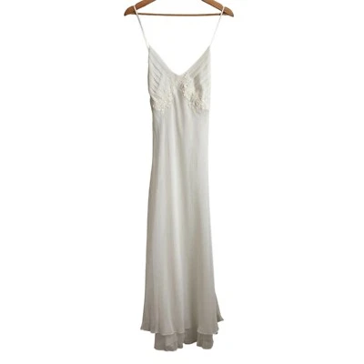 Парижское женское белье платье-слип размер L свадебное цвета слоновой кости романтическое нежное коттеджкор - Изображение 1 из 4