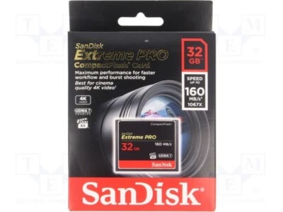SanDisk Extreme Pro 32GB Compact Flash (CF) Memory Card 160MB/s UDMA7-UK - Image 1 of 4