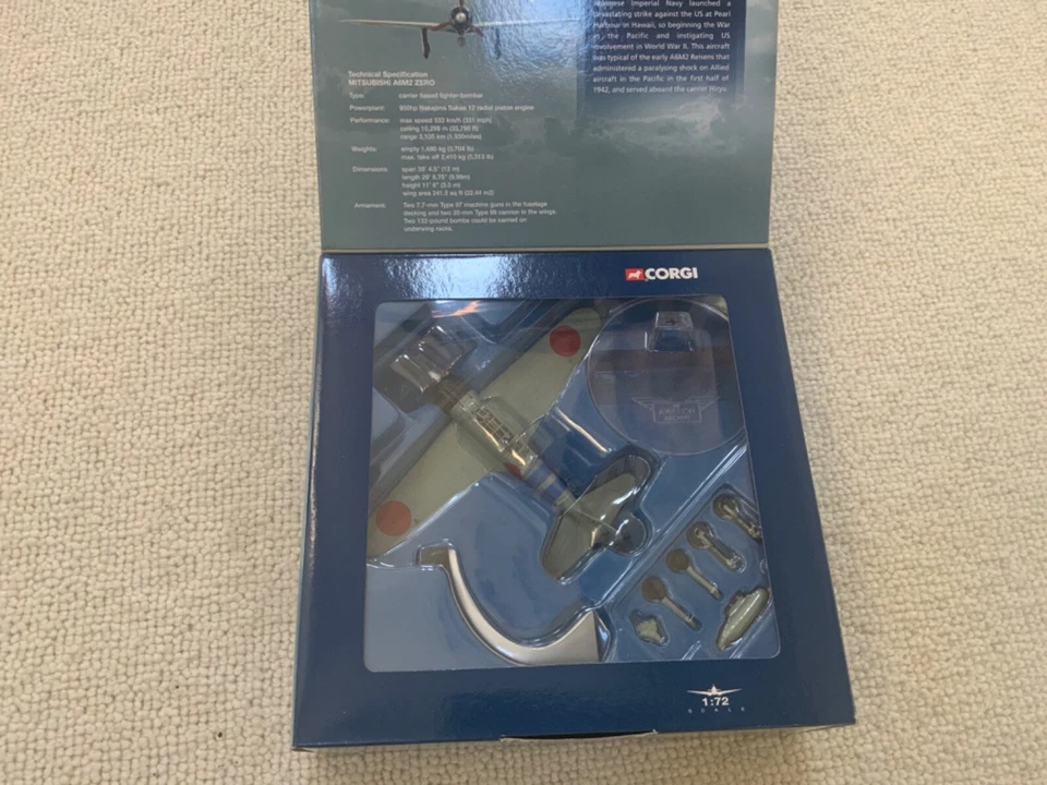 Corgi Aviation Archive 1/72nd scale diecast  Model ref AA33101 A6M2 ZERO FIGHTER - Image 1 of 1