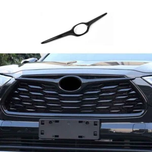 Look Front Bumper Center Hood Strip Bright Black For Toyota Highlander 2020-2023 - Bild 1 von 6