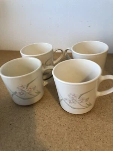CORNING CORELLE   SPRING POND   COFFEE CUPS / MUGS   SET OF 4 - Picture 1 of 4