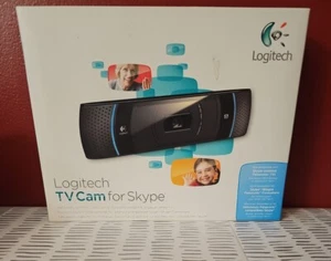 Logitech TV Camera for Skype 720 HD w Carl Zeiss Optics Autofocus Webcam - Picture 1 of 6