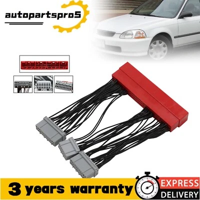 For 96-1998 Honda Civic 1.6L OBD2A to OBD1 ECU Conversion Harness Adapter Jumper Foto 1 de 4