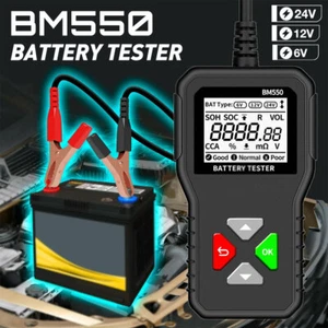6V 12V 24V Car Battery Tester 100-2000 CCA Truck Charging Cranking Analyzer Tool - Picture 1 of 12