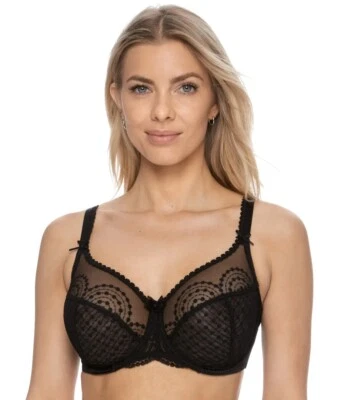 Sujetador Empreinte NEGRO Norah Copa Completa con Aros, EE. UU. 34D, UK 34D Foto 1 de 4