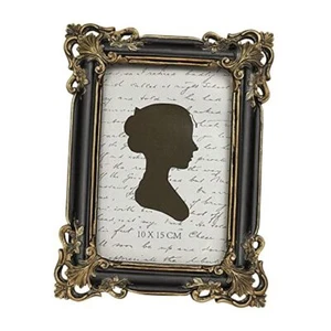 Vintage Picture Frame Inch, Luxury Antique Photo Frames with 4x6 Black Gold - Picture 1 of 8