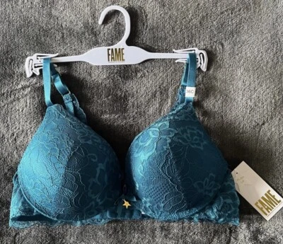 Frederick’s of Hollywood 36C Blue push-up bra sexy - Image 1 of 4