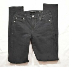 Womens FIDELITY Black Stevie Mid-Rise Skinny Jeans Casual Denim Sz 2
