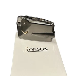 ACCENDINO RONSON PREMIER VARAFLAME GUN METAL - Foto 1 di 8
