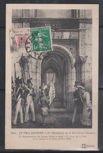 RR KARTE CP FETES DE JEANNE D'ARC STEMPEL ORLEANS 1912 VIGNETTE (ERINNOPHILIE) - Bild 1 von 2