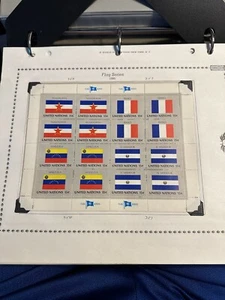 UN Briefmarken Flagge Serie 1980-1989 kompletter Satz 40 Blocks postfrisch Vintage - Bild 1 von 13