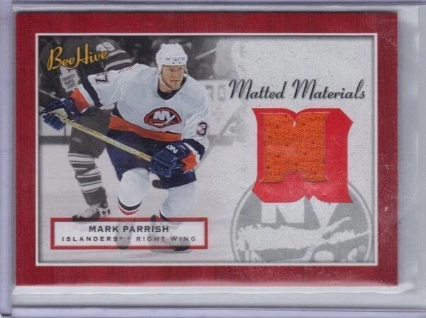 MARK PARRISH ISLANDERS 2005-06 BEE HIVE MATTED MATERIALS JERSEY ORANGE #MM-MP - Image 1 of 1