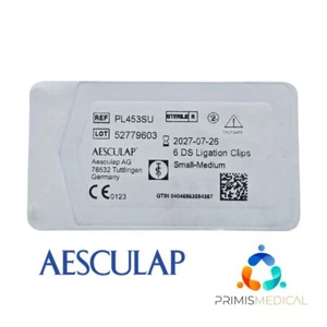 Aesculap PL453SU DS Single Fire Ligation Clips Small Medium 6 count NEW - Picture 1 of 3