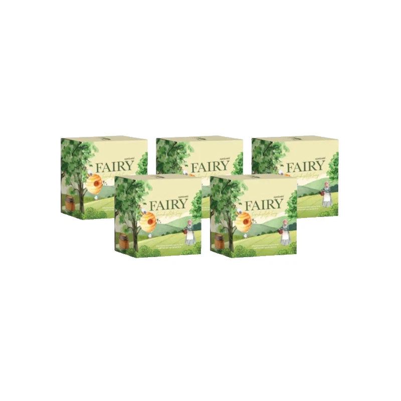 5x Fairy Scrub gluta soap Glutathione Whitening Green tea white clear skin 60g - Image 1 of 4
