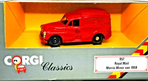 1:43 Corgi Classic D957 MORRIS MINOR Consegna Van 1959 ROYAL MAIL Livery Nuovo con scatola - Foto 1 di 10