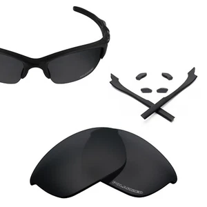 Repuesto de lente polarizada negra anti-agua de mar para-Oakley Half Jacket 2.0 OO9144 - Imagen 1 de 2