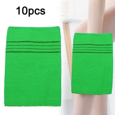 10X Italy Towel Korean Exfoliating Bath Washcloth Body Scrub Wash Cloth Green