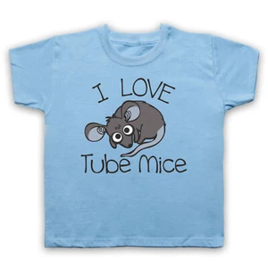 FUNNY HIPSTER I LOVE TUBE MICE TRAIN MOUSE UNDERGROUND KIDS CHILDS T-SHIRT - Picture 1 of 11