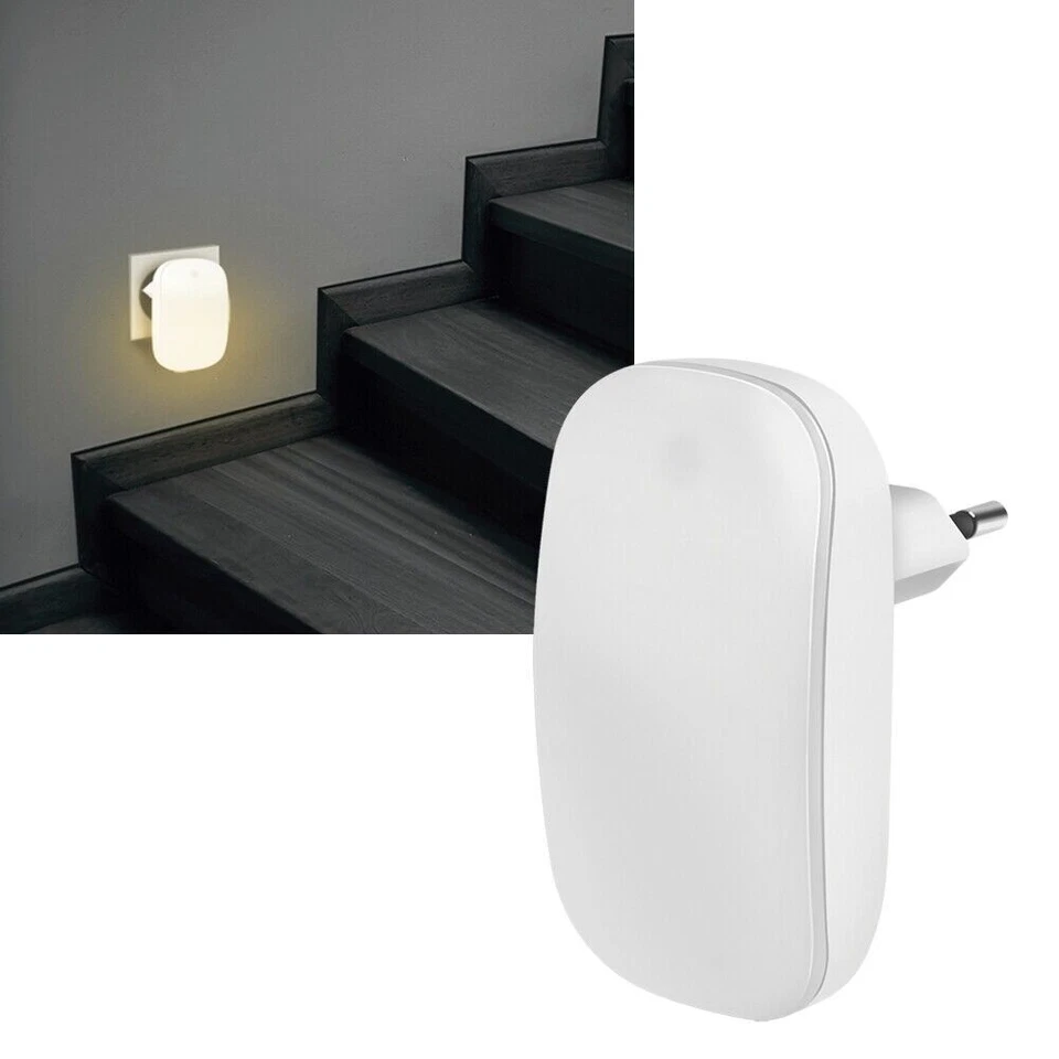 LogiLink LED014 LED014 LED-Nachtlicht mit Dämmerungssensor Oval LED Warmwe...