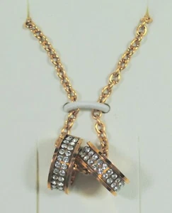 Halskette - Swarovski Kristalle - Kette - Ringe - Fb. Kupfergold - Dyrberg/Kern - Bild 1 von 5