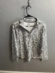 Vera Bradley Paisley French Terry Pocket Pullover 1/4 Sweatshirt Size Small - Picture 1 of 7
