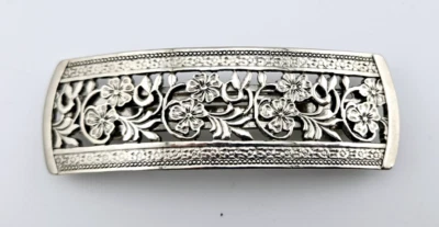 Cordón de pelo Kirks Folly tono plata filigrana flor RARO de colección EE. UU./Francia Foto 1 de 4