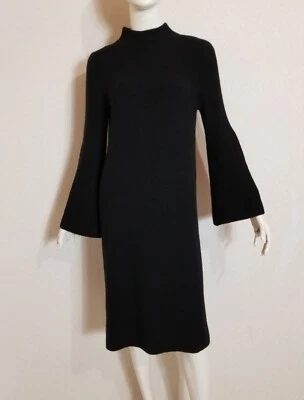 C & A pure Cashmere sehr weiches Kaschmir Kleid  Rippstrick Schwarz Puristisch - Bild 1 von 4