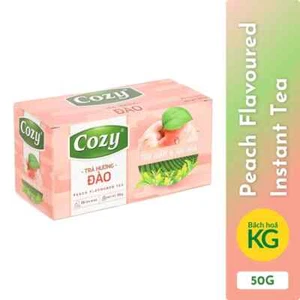 2X Cozy Peach Tea - TRA DEN HUONG DAO COZY TUI LOC 1boxes 2g x 25 bags - Picture 1 of 6