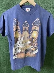 Bugs Bunny Daffy Duck Youth T Shirt Distressed Size Small Vintage - Picture 1 of 9