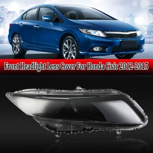 Cubierta de lente del faro delantero derecho para Honda Civic 9th 2012-2015 - Imagen 1 de 8