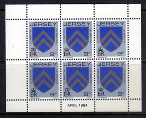 Jersey 1984 9p Arms Mint MNH Booklet Pane SC 255a - Picture 1 of 1
