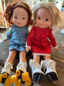 Lot of 2 Vtge Fisher Price My Friend dolls Clothes & Shoes