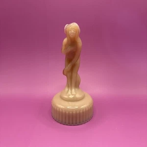 VTG Imperial Co Art Deco Female Bashful Charlotte Opalescent Pink Opaque - Picture 1 of 10