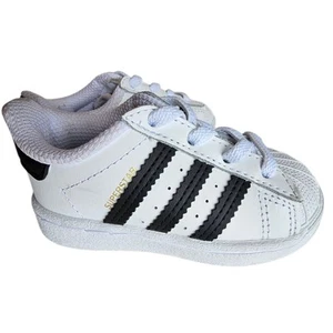 Adidas Infant Superstar EL I Slip On Laced Shoes White FU7717 SIZE US 5K - Picture 1 of 8