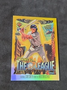 2025 Bowman Chrome Cam Smith It Came to the League TRUE GOLD 11/50 JERSEY MATCH - Picture 1 of 3