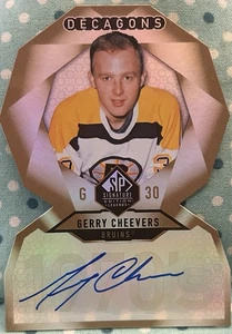 GERRY CHEEVERS 2020-21 Upper Deck SP Signature Edition Legends Decagons Auto - Picture 1 of 2