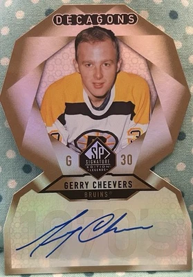 GERRY CHEEVERS 2020-21 Upper Deck SP Signature Edition Legends Decagons Auto - Image 1 of 2