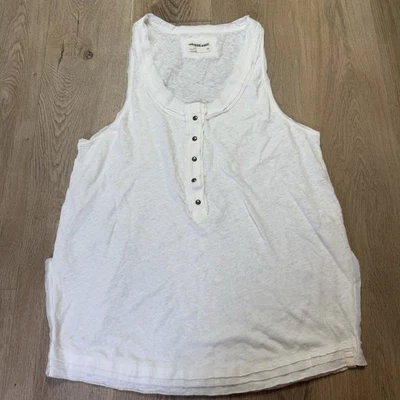Free People We The Free Love Language Tank Top Medium NWOT Ivory - Image 1 of 3