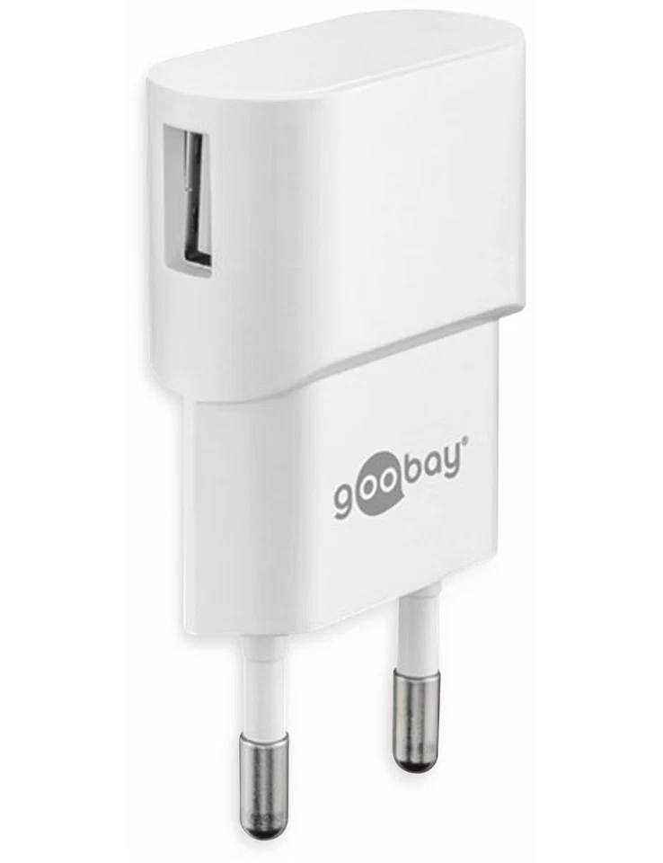 GOOBAY USB-Lader 44948, 1 A, 5 W, weiß - Bild 1 von 1