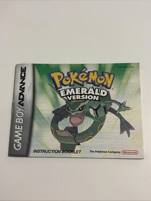 Pokemon Emerald Version Manual (Nintendo Gameboy Advance) MANUAL ONLY - Image 1 of 3