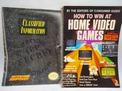 1982 Consumer Guide How To Win At Video Games & Nintendo Power Classified Guide - Image 1 of 4