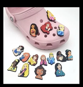 2 Stck. - Disney Prinzessin, Crocs, Jibbitz Schuh Charms Brandneu Preis für Geschenke, Kinder - Bild 1 von 5
