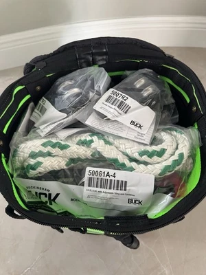 NUEVO KIT POLEA BLOQUE ARREBATADOR BUCKINGHAM HANDLINE TOWER LINEMAN 300’ CUERDA 50061K9 Foto 1 de 4