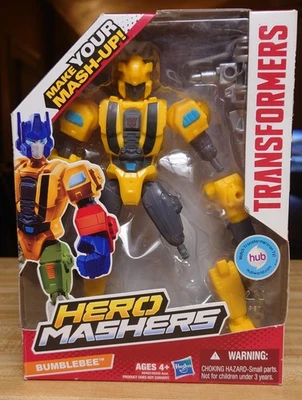 HASBRO TRANSFORMERS HERO MASHERS AUTOBOT BUMBLEBEE EN CAJA DAÑADA SIN PRECIO BASE COMPLETO Foto 1 de 4