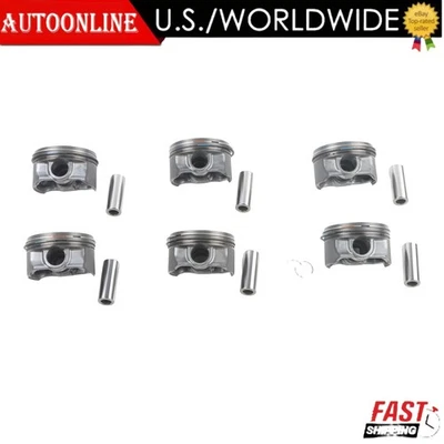 11257506222 Pistons Rings Set 6PCS For BMW 330i 530i X3 X5 E46 E36 E39 M54 3.0 Foto 1 de 4