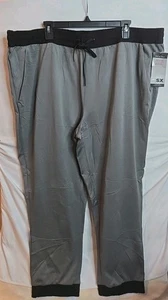 Pantaloni MSX Michael Strahan da uomo grandi e alti 3XLT grigi foderati in pile stili jogger - Foto 1 di 7