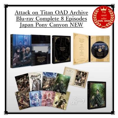 Attack on Titan OAD Archive Blu-ray Complete 8 Episodes Japan Pony Canyon NEW - Image 1 of 3
