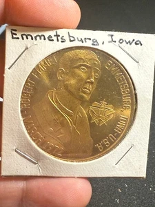1972 Emmetsburg IA So Called Dollar Commemorative Medal - Bild 1 von 2