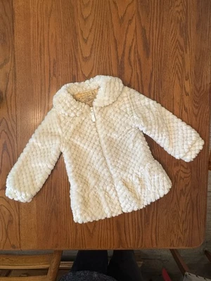 Chaqueta con cremallera Old Navy Texturizada Crema Niñas Talla 4T Foto 1 de 4