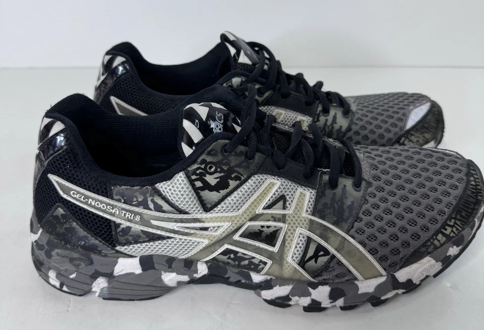 Asics Gel-Noosa Tri 8 Zapatos Para Hombres Talla 10 EE. UU. Negro Gris Tenis para Correr T306N Foto 1 de 4